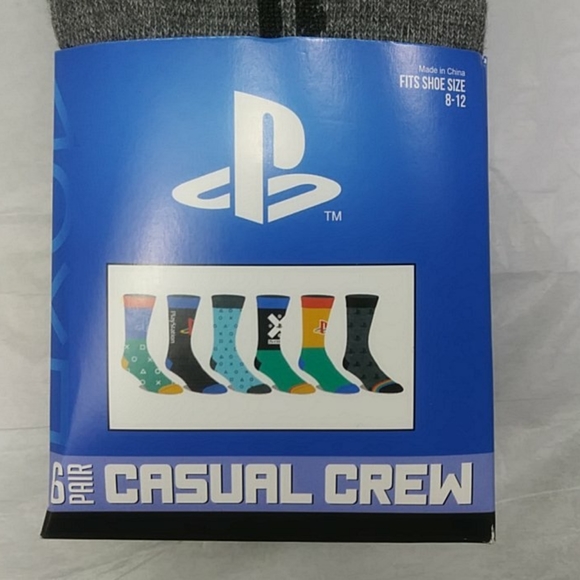Playstation Men Casual Crew Socks 6 pair - Picture 2 of 6